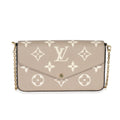 Louis Vuitton Louis Vuitton Tourterelle Creme Empreinte Monogram Giant Félicie Pochette