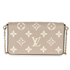 Louis Vuitton Louis Vuitton Tourterelle Creme Empreinte Monogram Giant Félicie Pochette