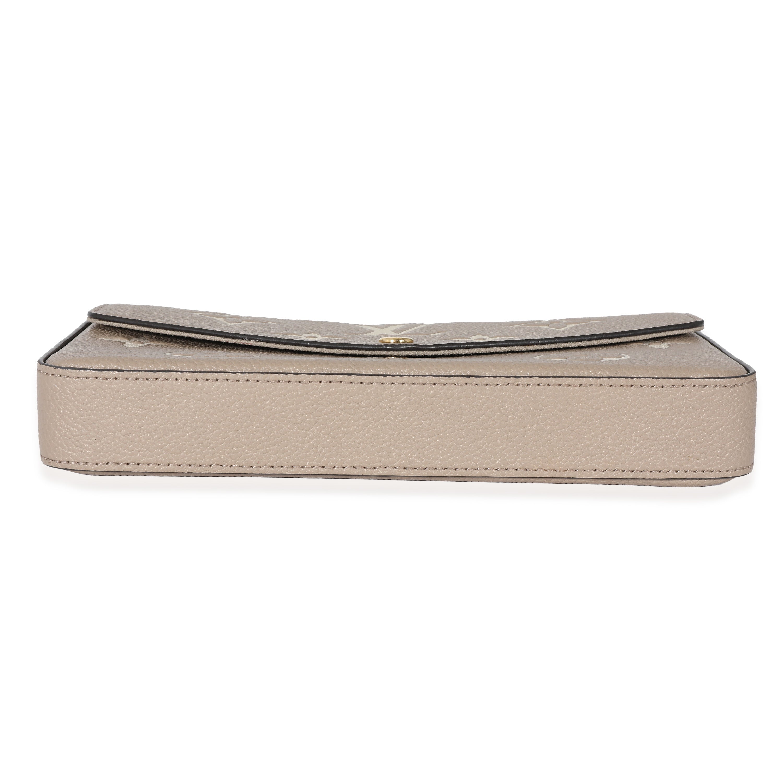 Louis Vuitton Louis Vuitton Tourterelle Creme Empreinte Monogram Giant Félicie Pochette