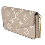 Louis Vuitton Louis Vuitton Tourterelle Creme Empreinte Monogram Giant Félicie Pochette