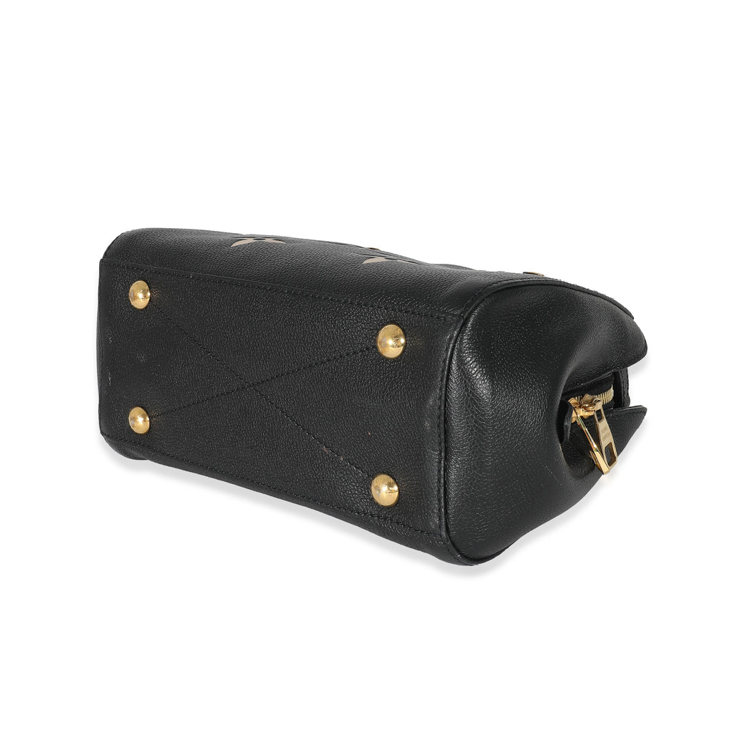 Louis Vuitton Louis Vuitton Black Beige Monogram Empreinte Montaigne BB