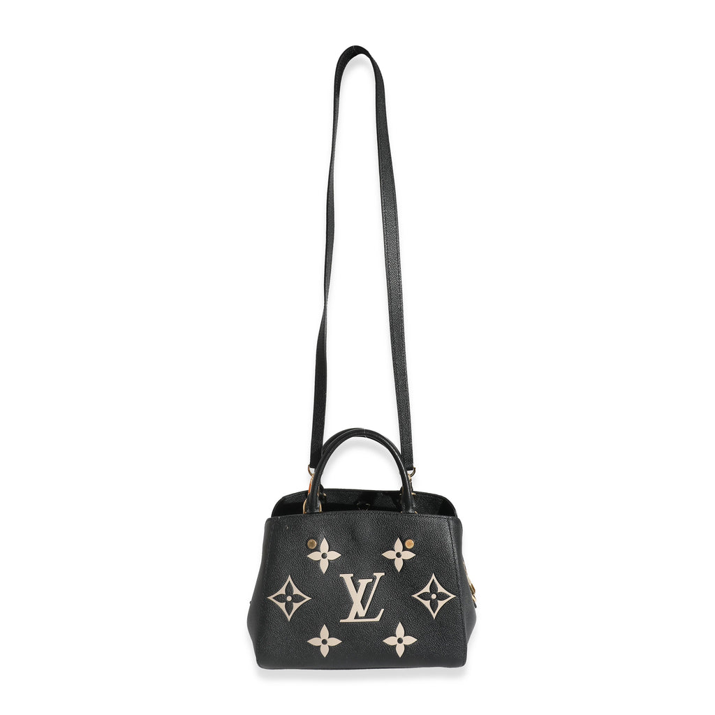 Louis Vuitton Louis Vuitton Black Beige Monogram Empreinte Montaigne BB