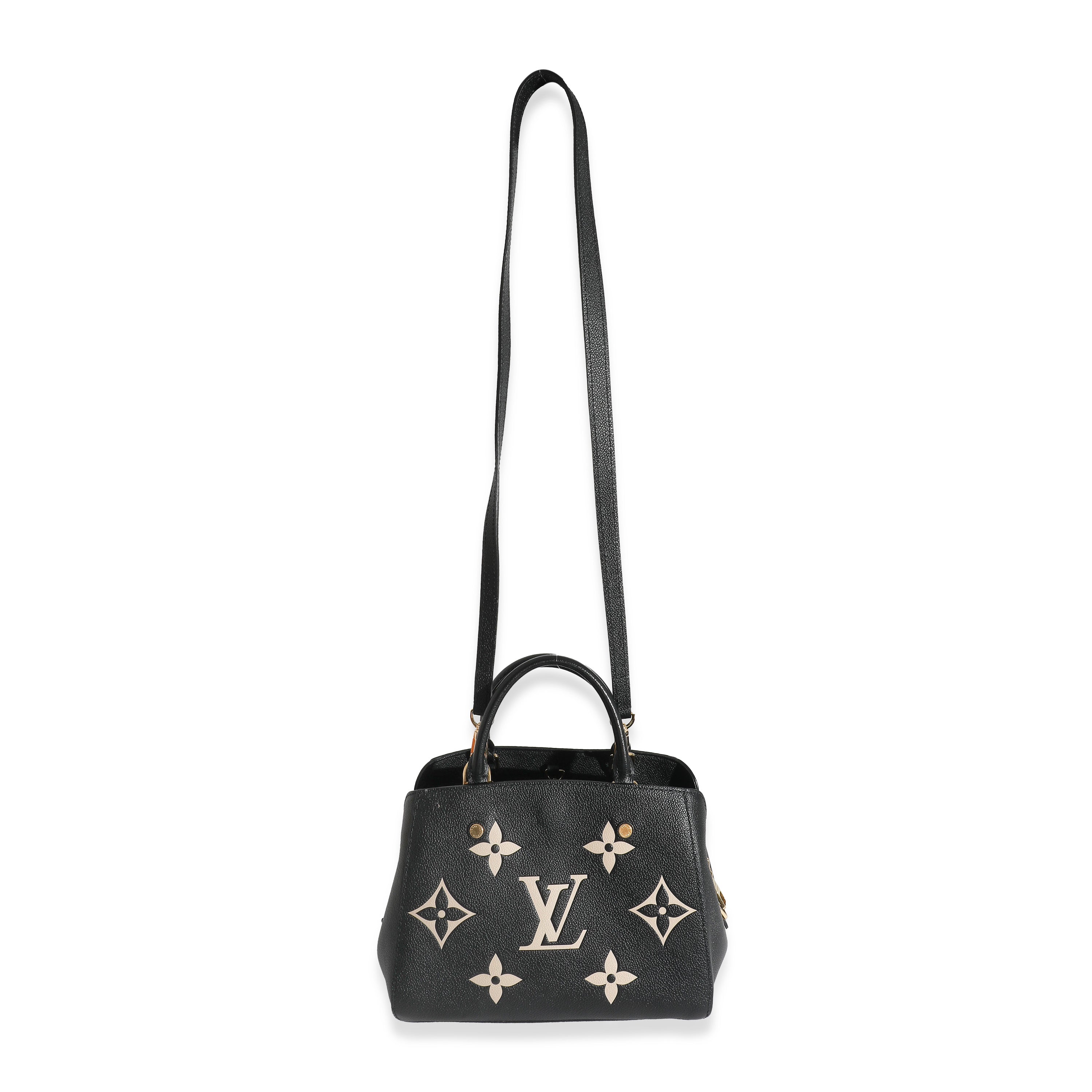 Louis Vuitton Louis Vuitton Black Beige Monogram Empreinte Montaigne BB