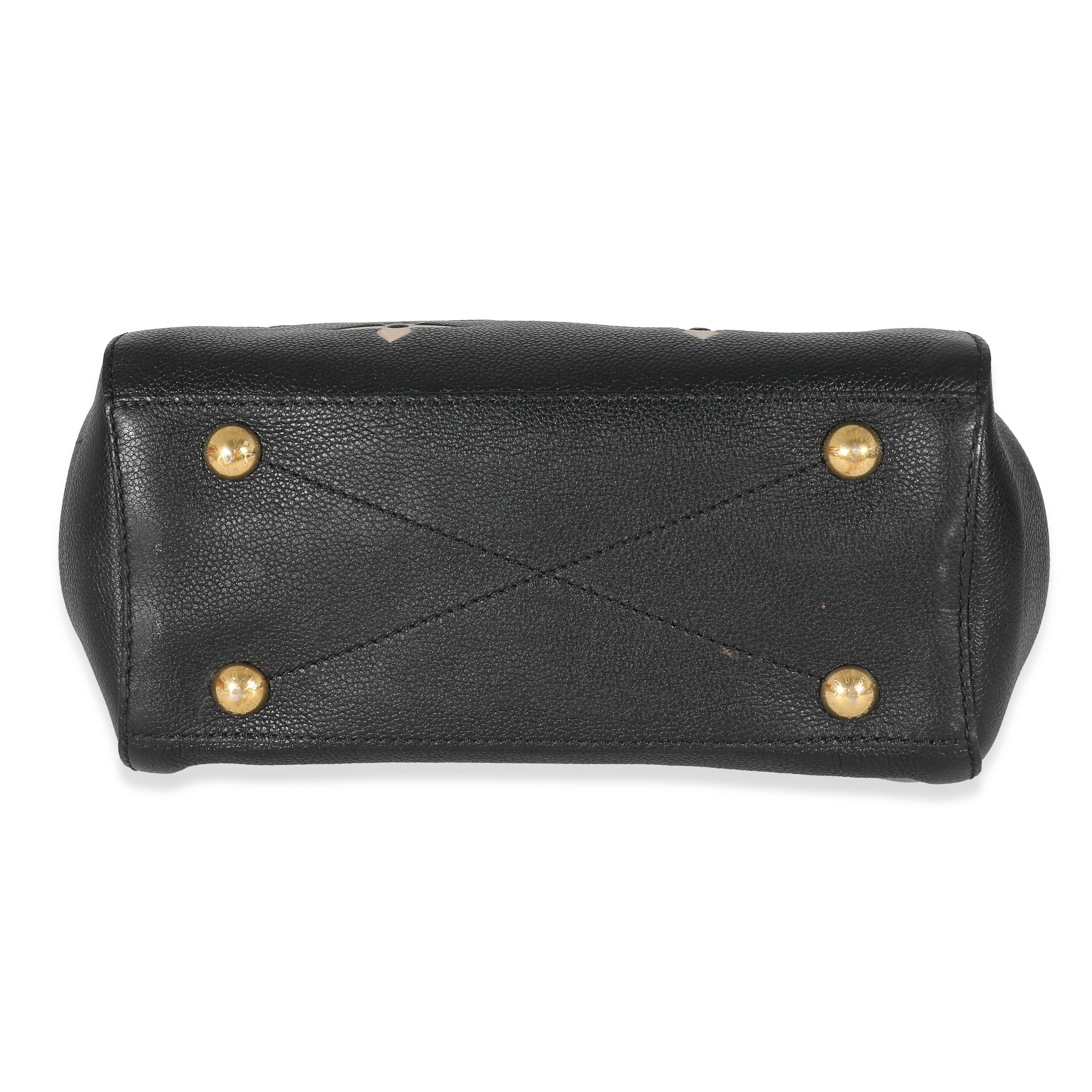 Louis Vuitton Louis Vuitton Black Beige Monogram Empreinte Montaigne BB