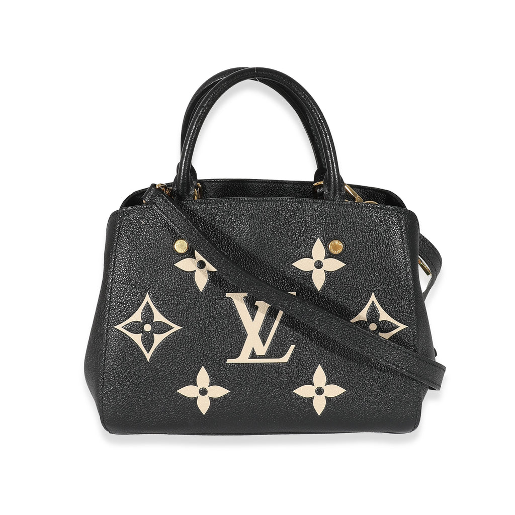 Louis Vuitton Louis Vuitton Black Beige Monogram Empreinte Montaigne BB