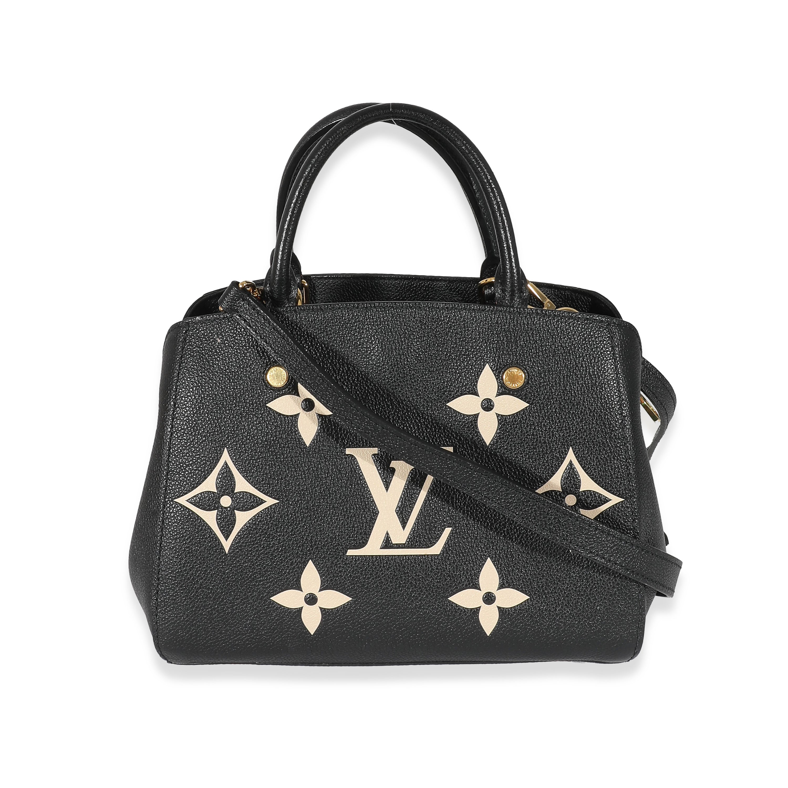 Louis Vuitton Louis Vuitton Black Beige Monogram Empreinte Montaigne BB