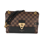 Louis Vuitton Louis Vuitton Black Taurillon Damier Ebene Canvas Vavin PM