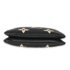 Louis Vuitton Louis Vuitton Black Beige Monogram Empreinte Double Zip Pochette