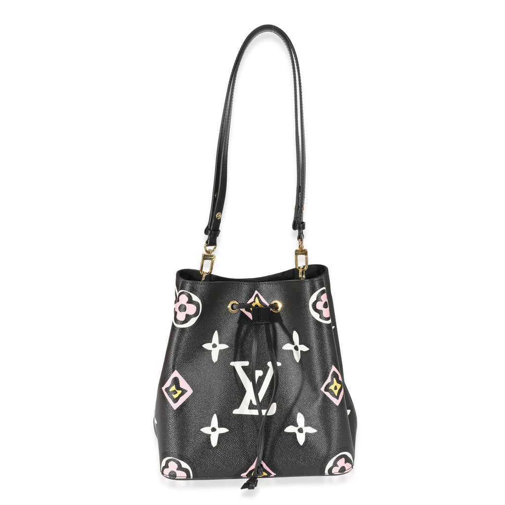Louis Vuitton Louis Vuitton Black Monogram Giant Wild At Heart Canvas NéoNoé MM