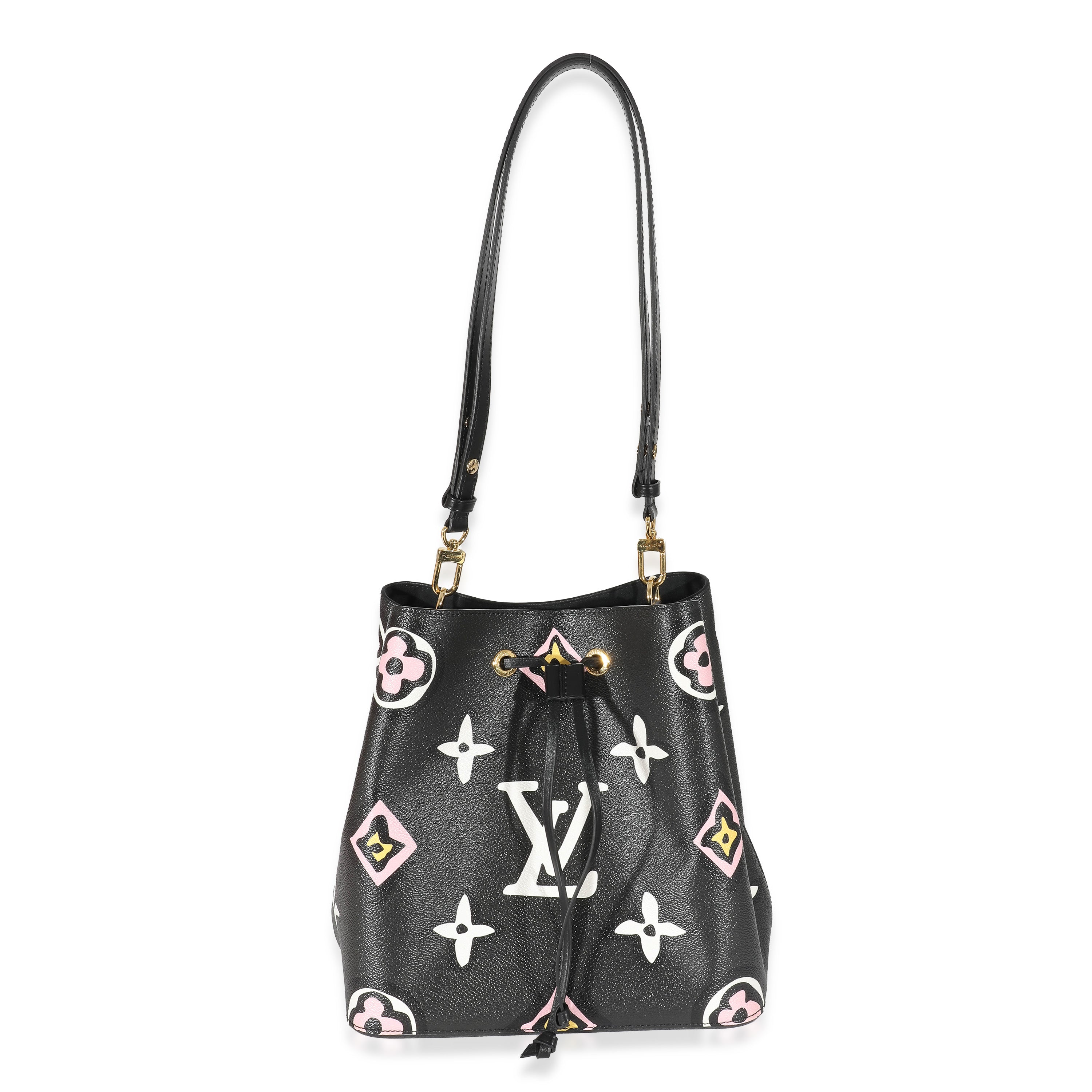Louis Vuitton Louis Vuitton Black Monogram Giant Wild At Heart Canvas NéoNoé MM