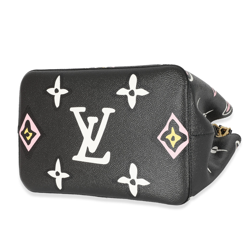 Louis Vuitton Louis Vuitton Black Monogram Giant Wild At Heart Canvas NéoNoé MM