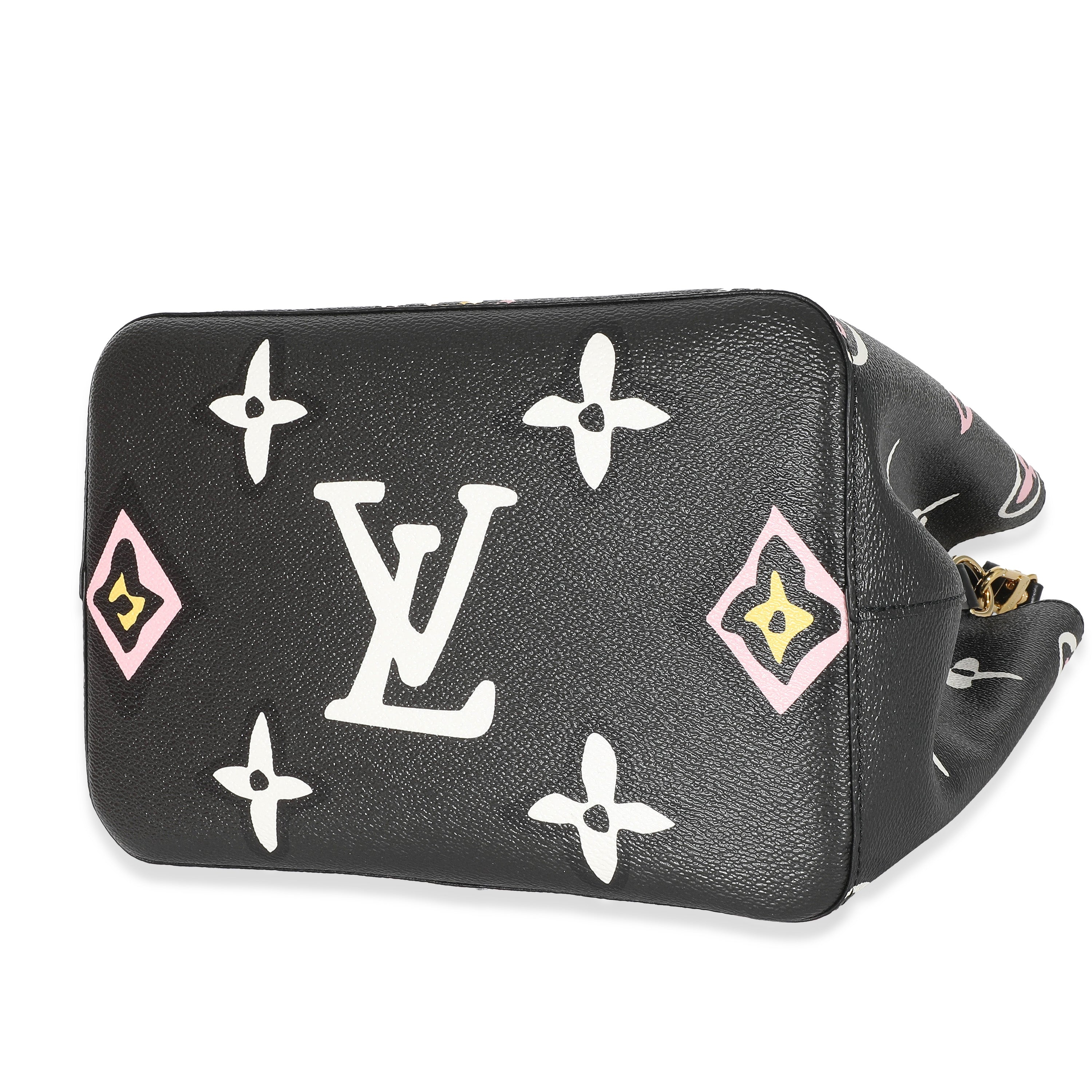 Louis Vuitton Louis Vuitton Black Monogram Giant Wild At Heart Canvas NéoNoé MM