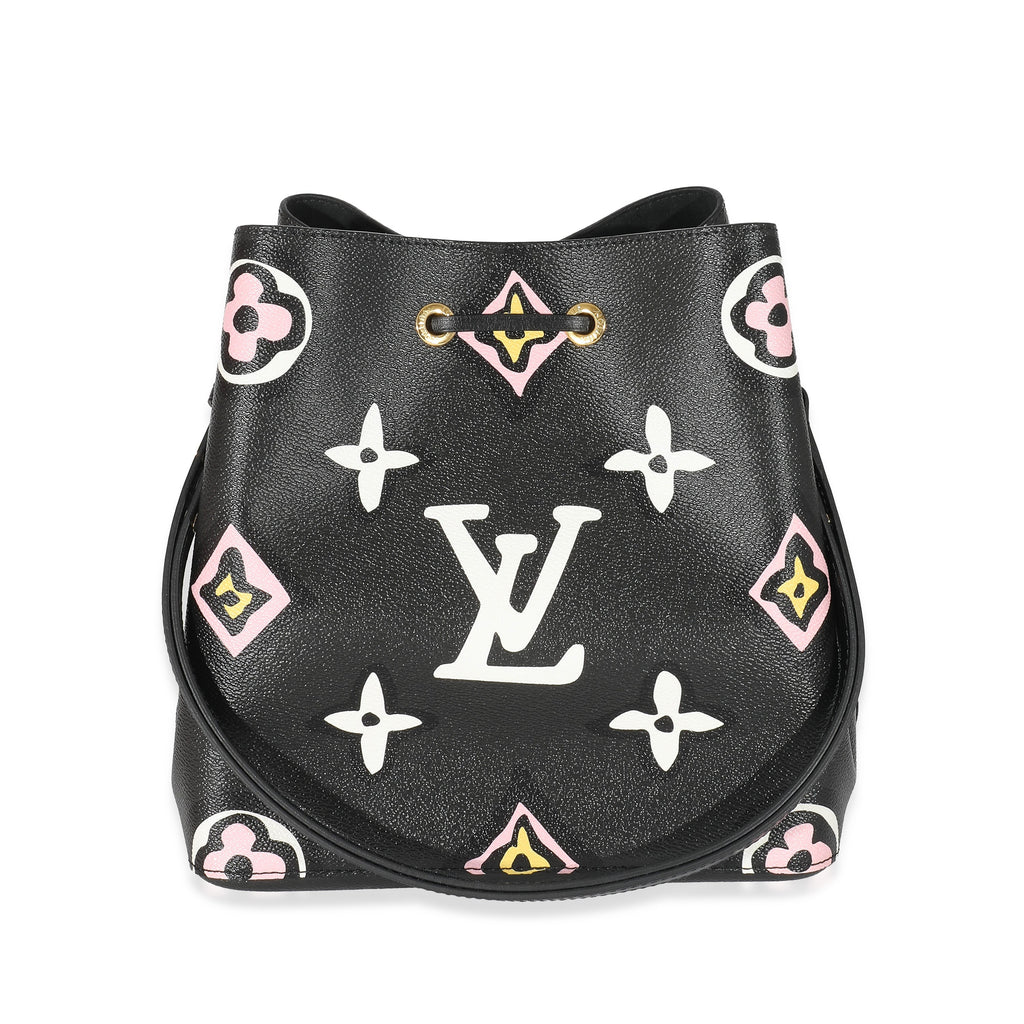 Louis Vuitton Louis Vuitton Black Monogram Giant Wild At Heart Canvas NéoNoé MM