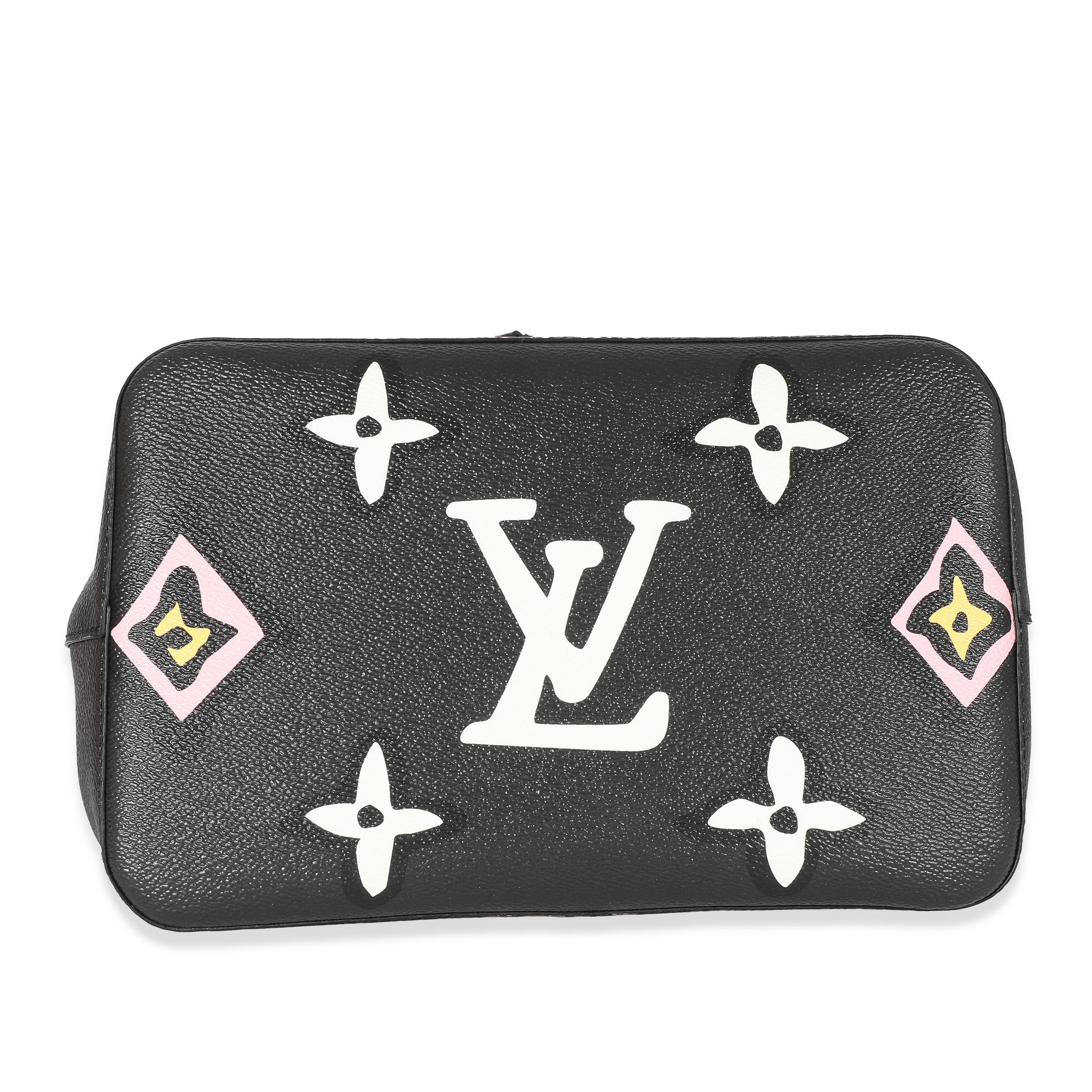 Louis Vuitton Louis Vuitton Black Monogram Giant Wild At Heart Canvas NéoNoé MM
