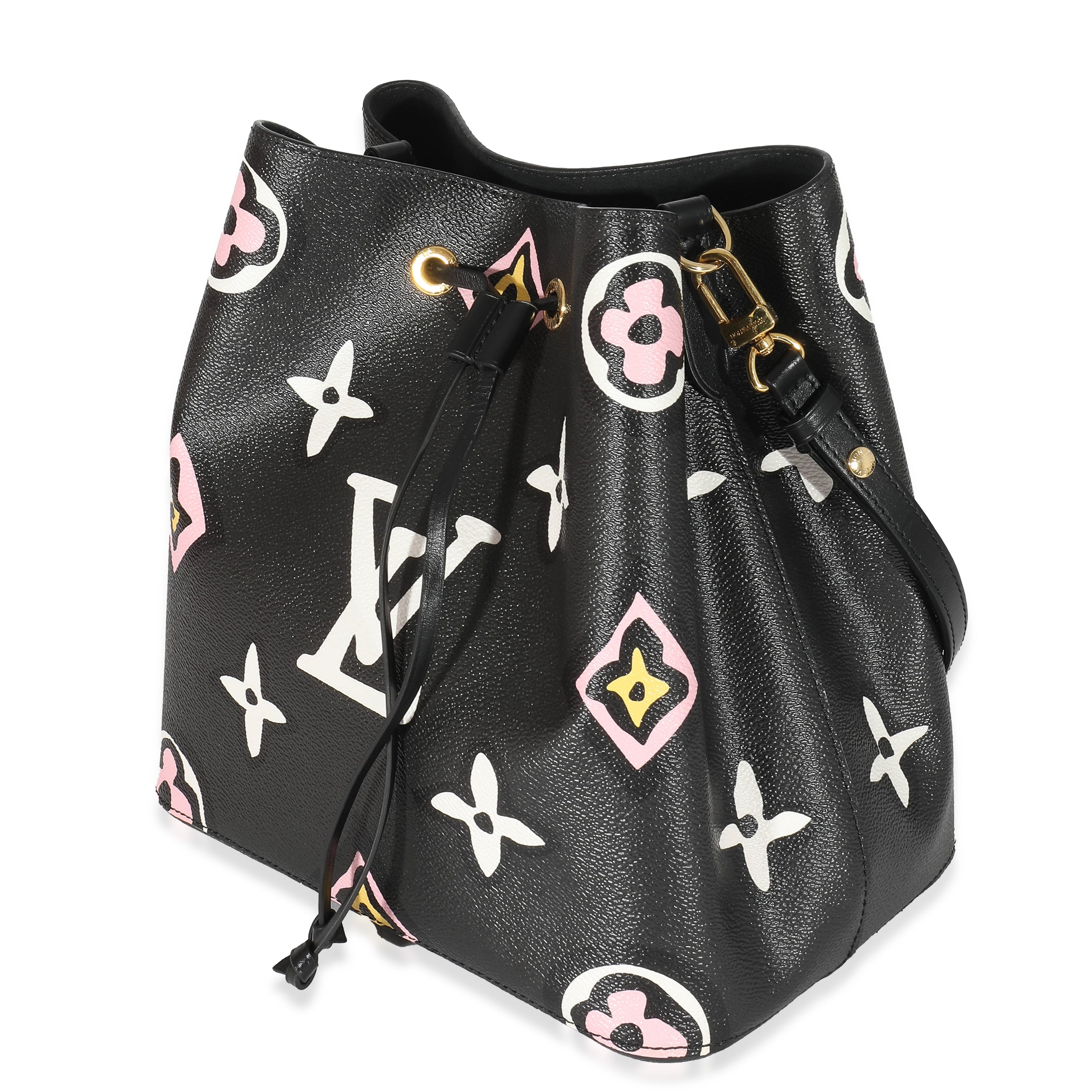 Louis Vuitton Louis Vuitton Black Monogram Giant Wild At Heart Canvas NéoNoé MM
