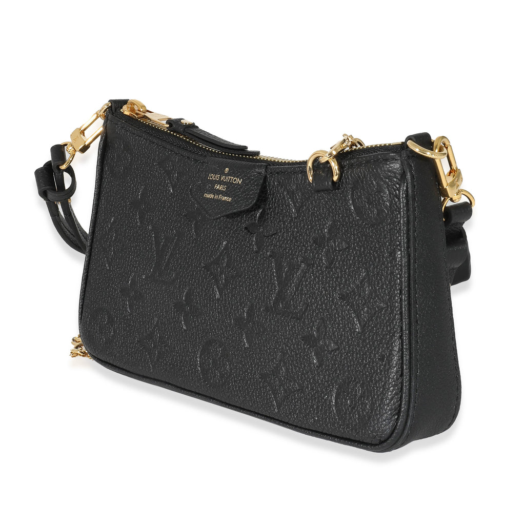 Louis Vuitton Louis Vuitton Black Empreinte Easy Pouch On Strap
