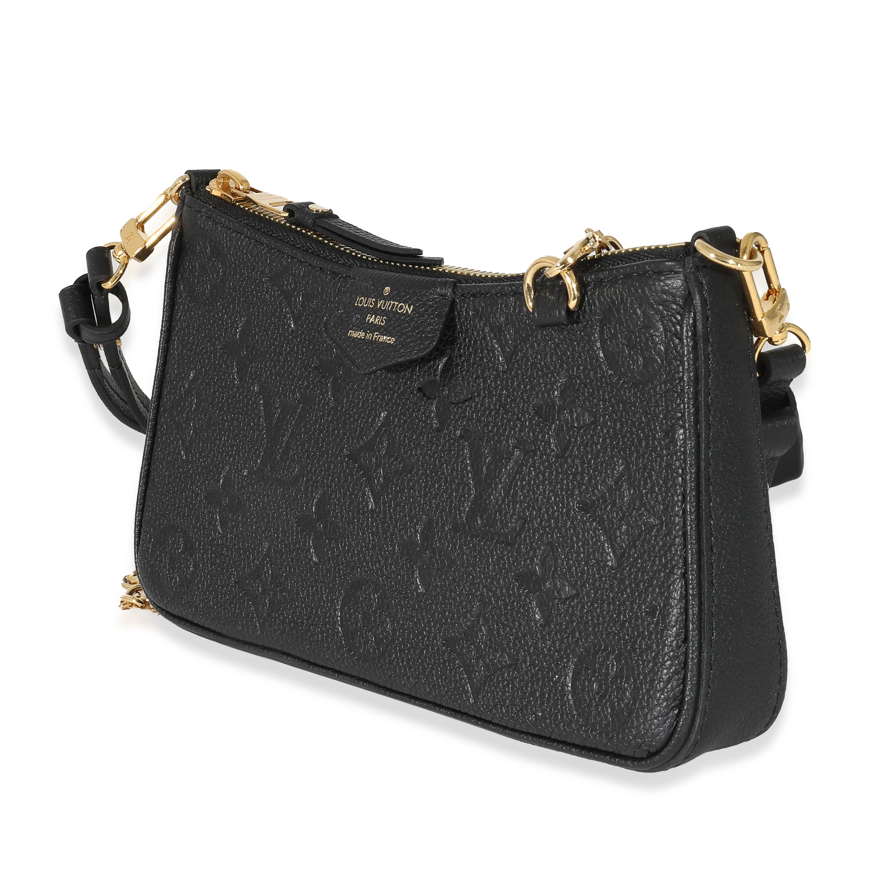 Louis Vuitton Louis Vuitton Black Empreinte Easy Pouch On Strap