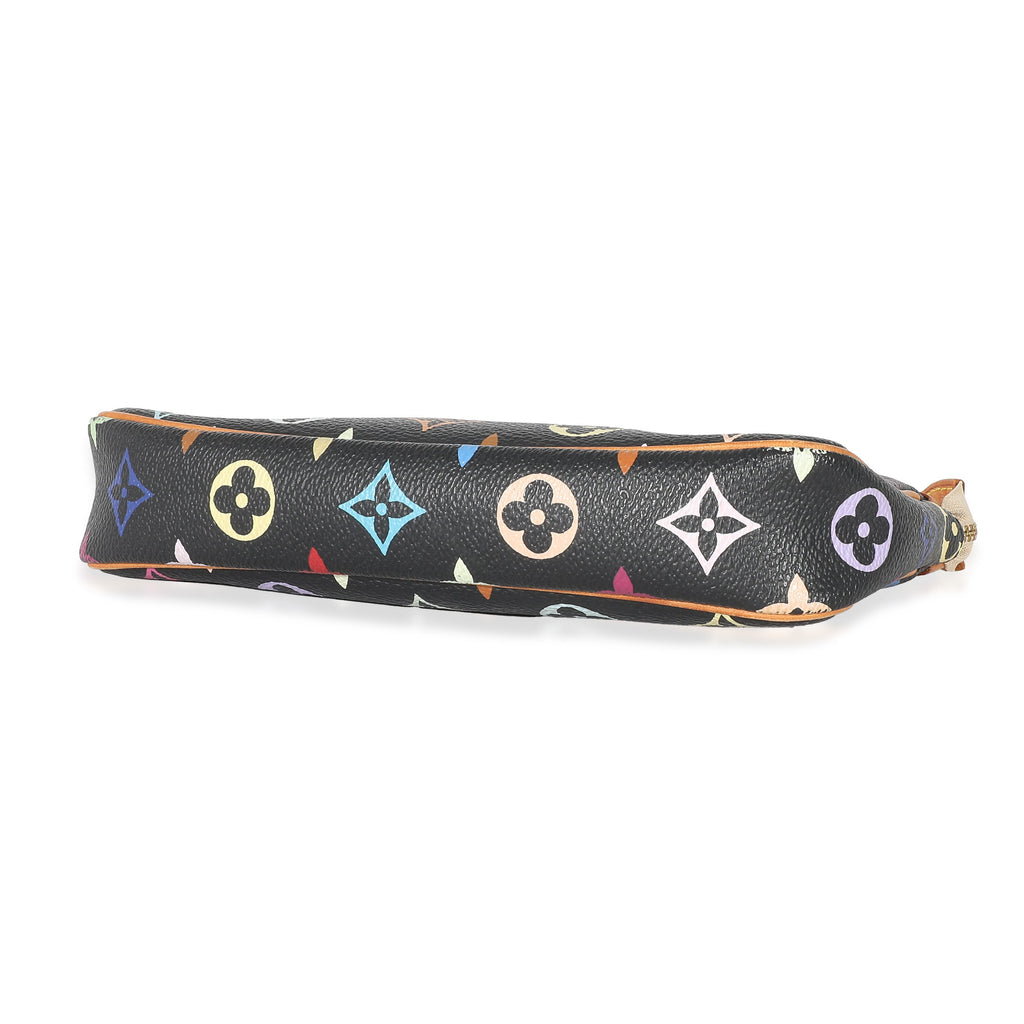 Louis Vuitton x Takashi Murakami Black Multicolor Canvas Pochette Accessories