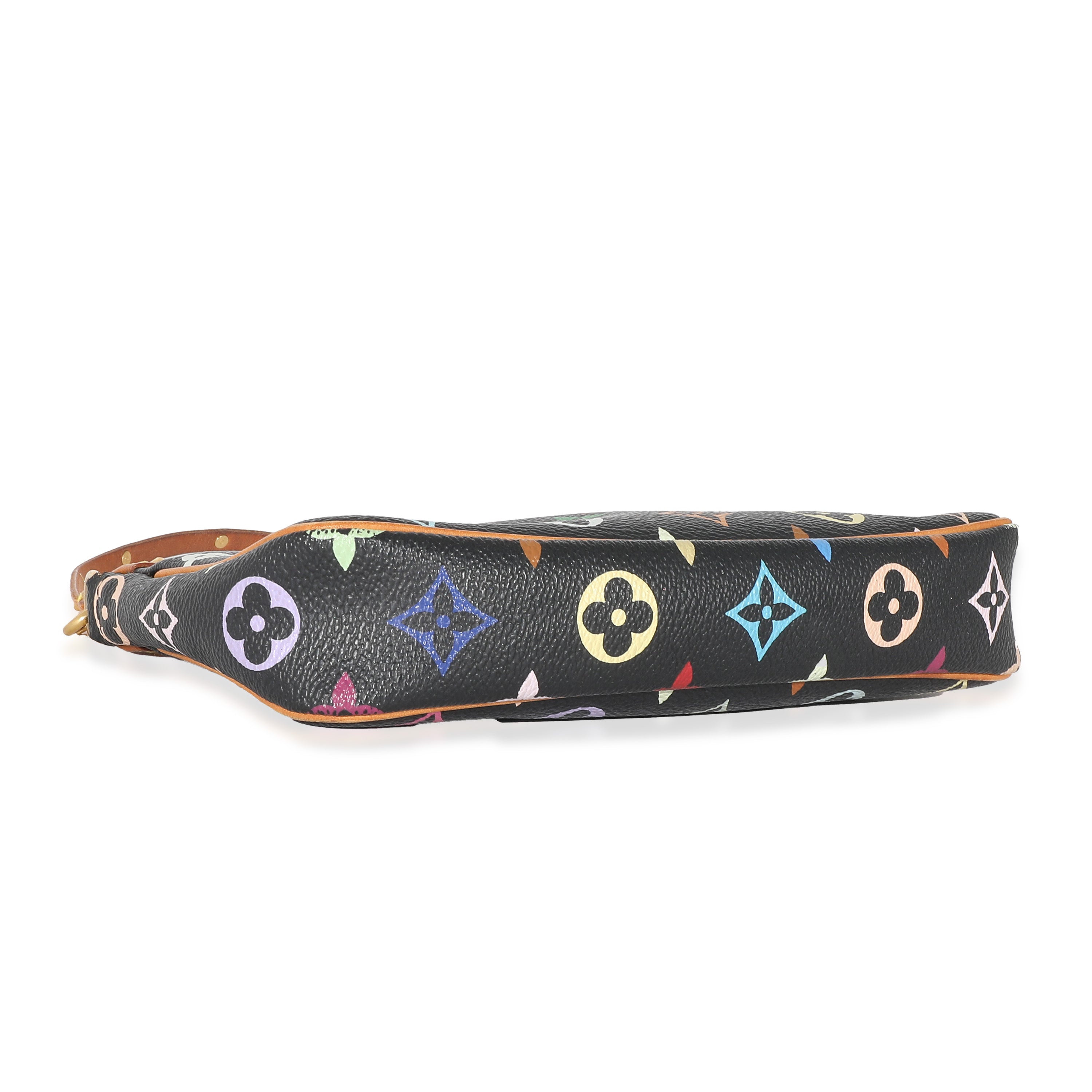Louis Vuitton x Takashi Murakami Black Multicolor Canvas Pochette Accessories