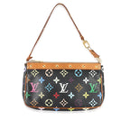 Louis Vuitton x Takashi Murakami Black Multicolore Canvas Pochette Accessoires