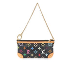 Louis Vuitton Louis Vuitton x Takashi Murakami Black Multicolor Canvas Milla Pochette