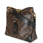 Louis Vuitton Louis Vuitton Black Leather Monogram Canvas Odeon PM