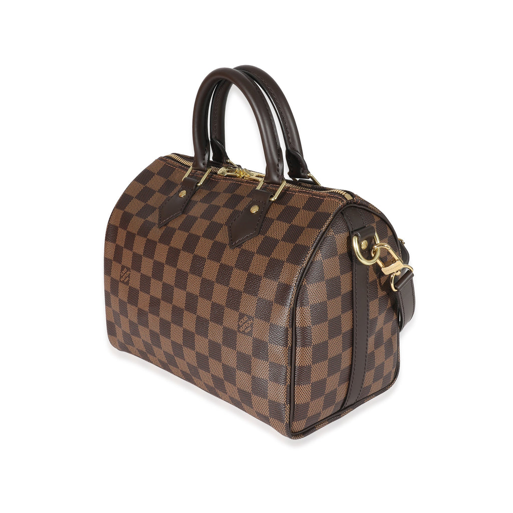 Louis Vuitton Louis Vuitton Damier Ebene Canvas Speedy Bandoulière 25
