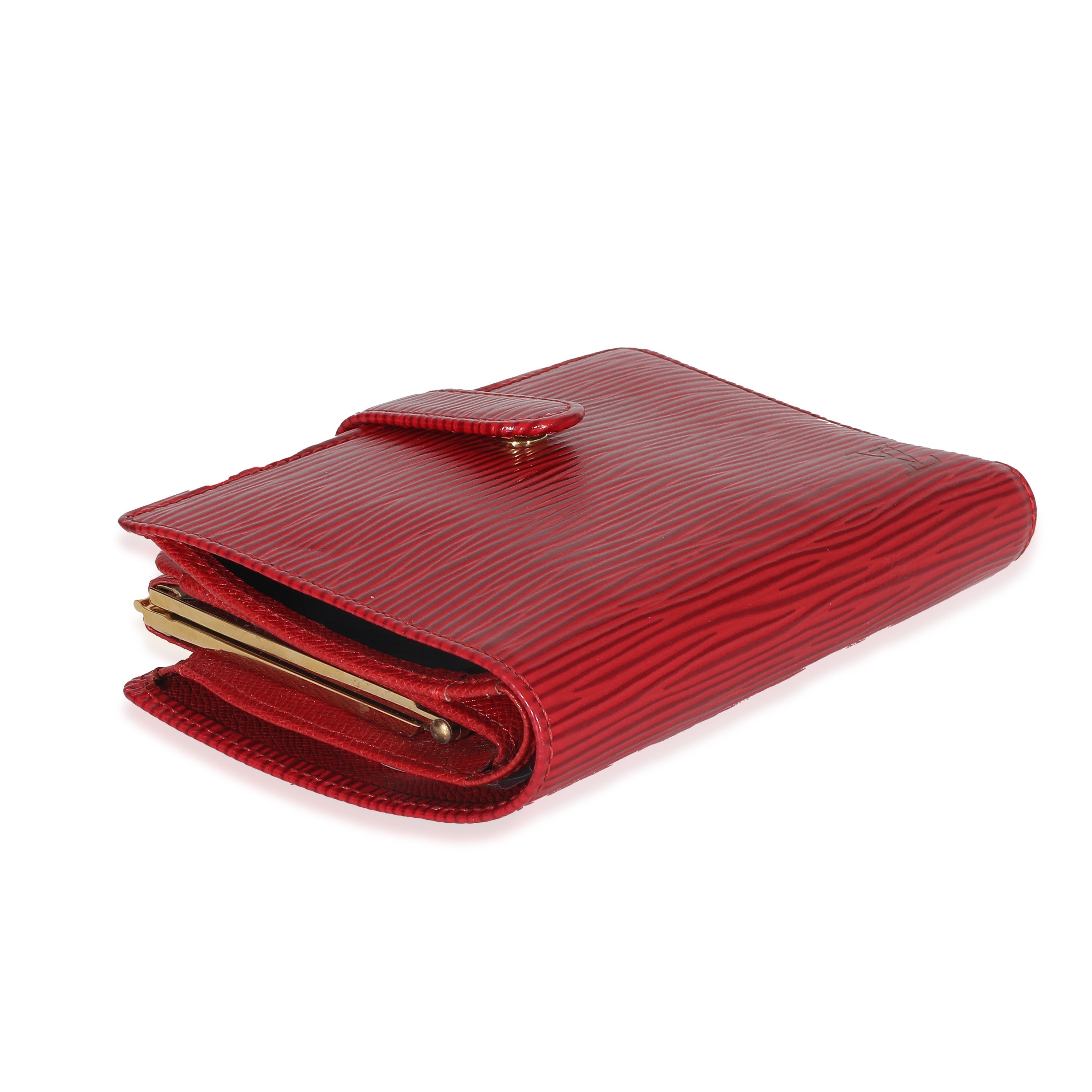 Louis Vuitton Louis Vuitton Castillan Red Epi Leather French Purse