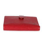 Louis Vuitton Louis Vuitton Castillan Red Epi Leather French Purse