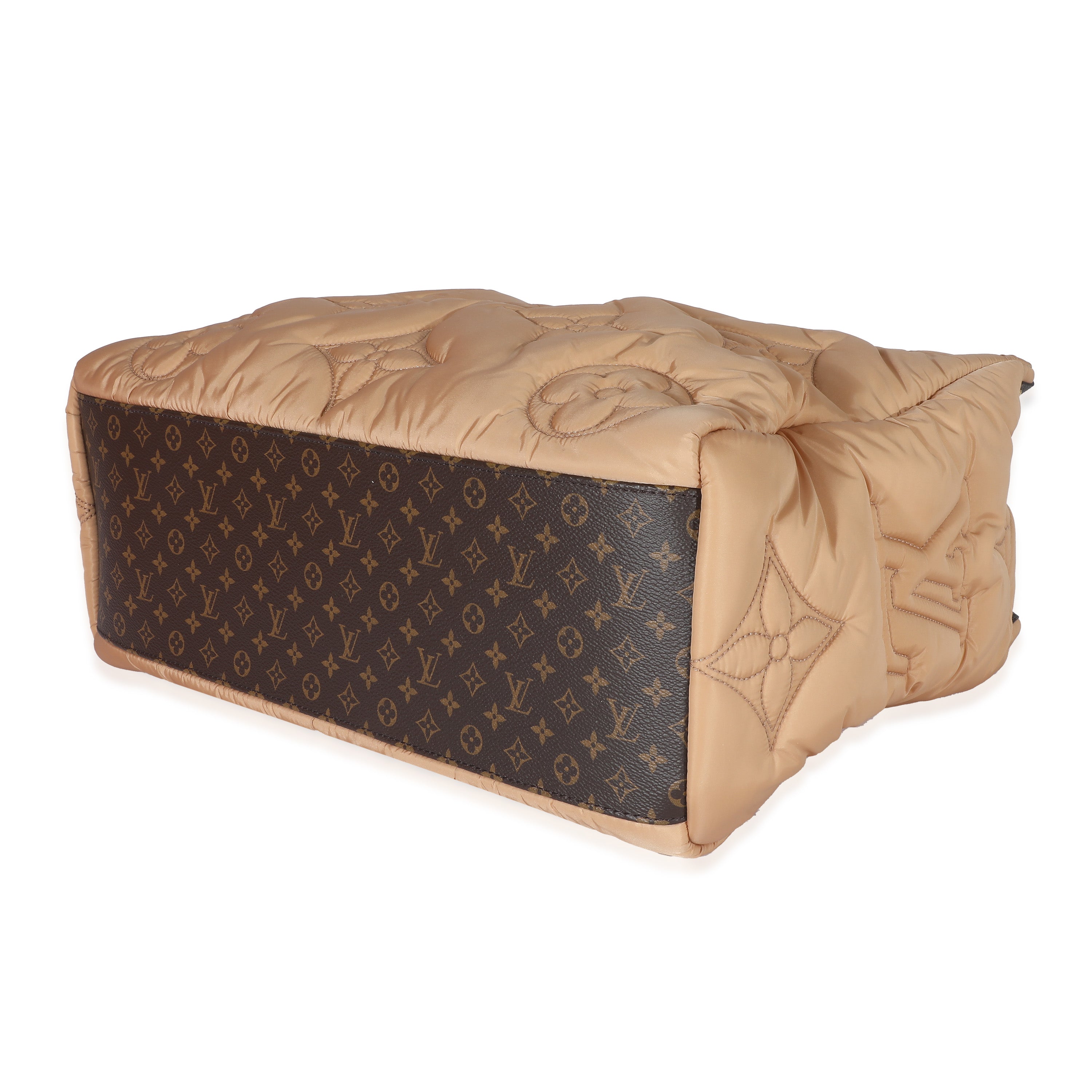 Louis Vuitton Louis Vuitton Beige Econyl Nylon Monogram Pillow Giant Onthego GM