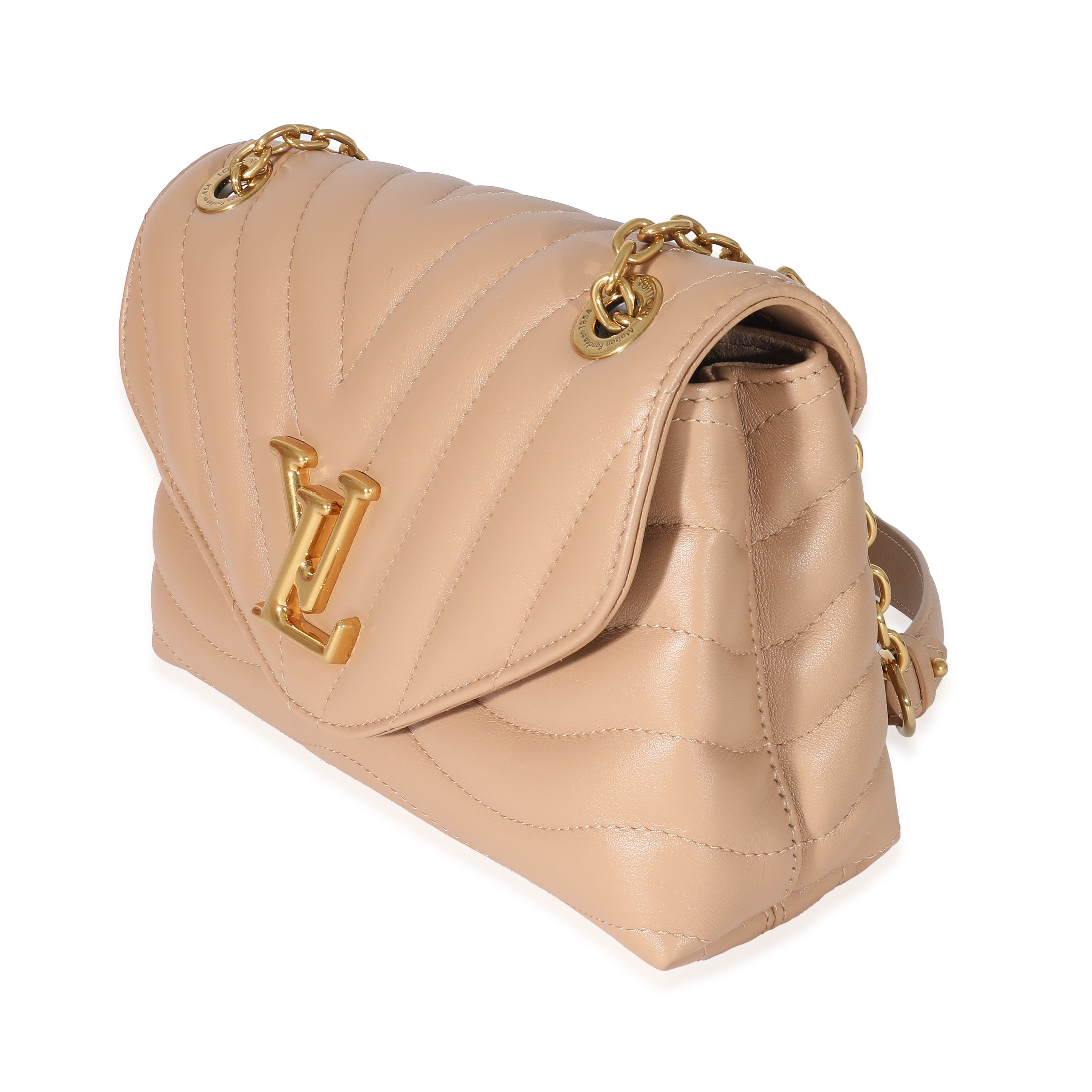 Louis Vuitton Louis Vuitton Noisette Calf Leather New Wave Chain MM