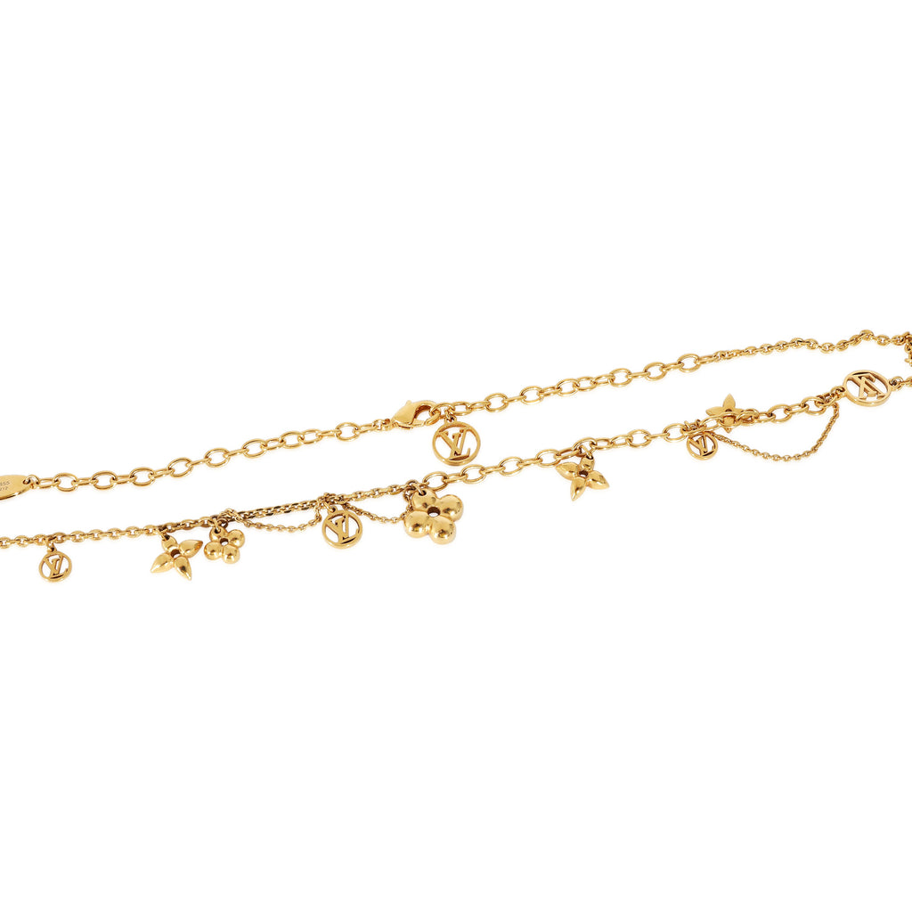 Louis Vuitton Louis Vuitton Blooming Supple Gold Plated Necklace