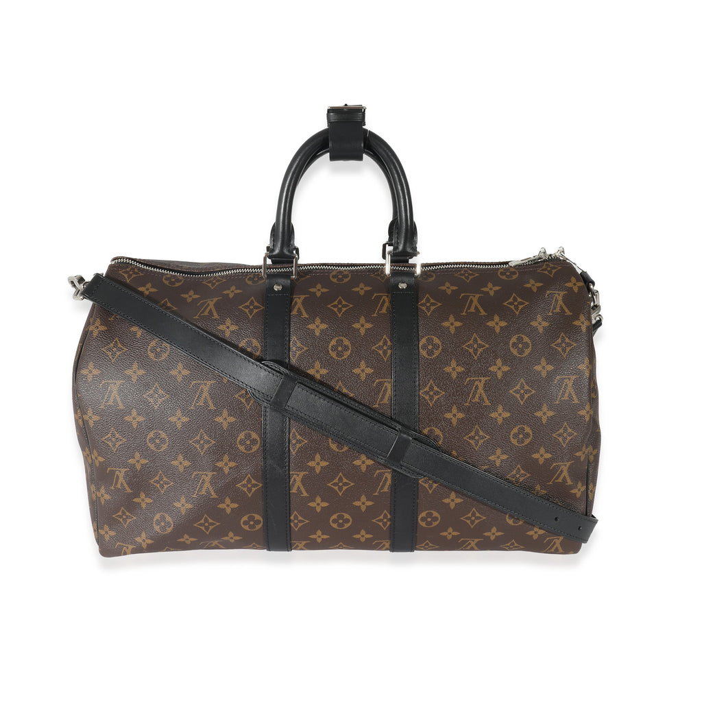 Louis Vuitton Monogram Macassar Keepall Bandoulière 45
