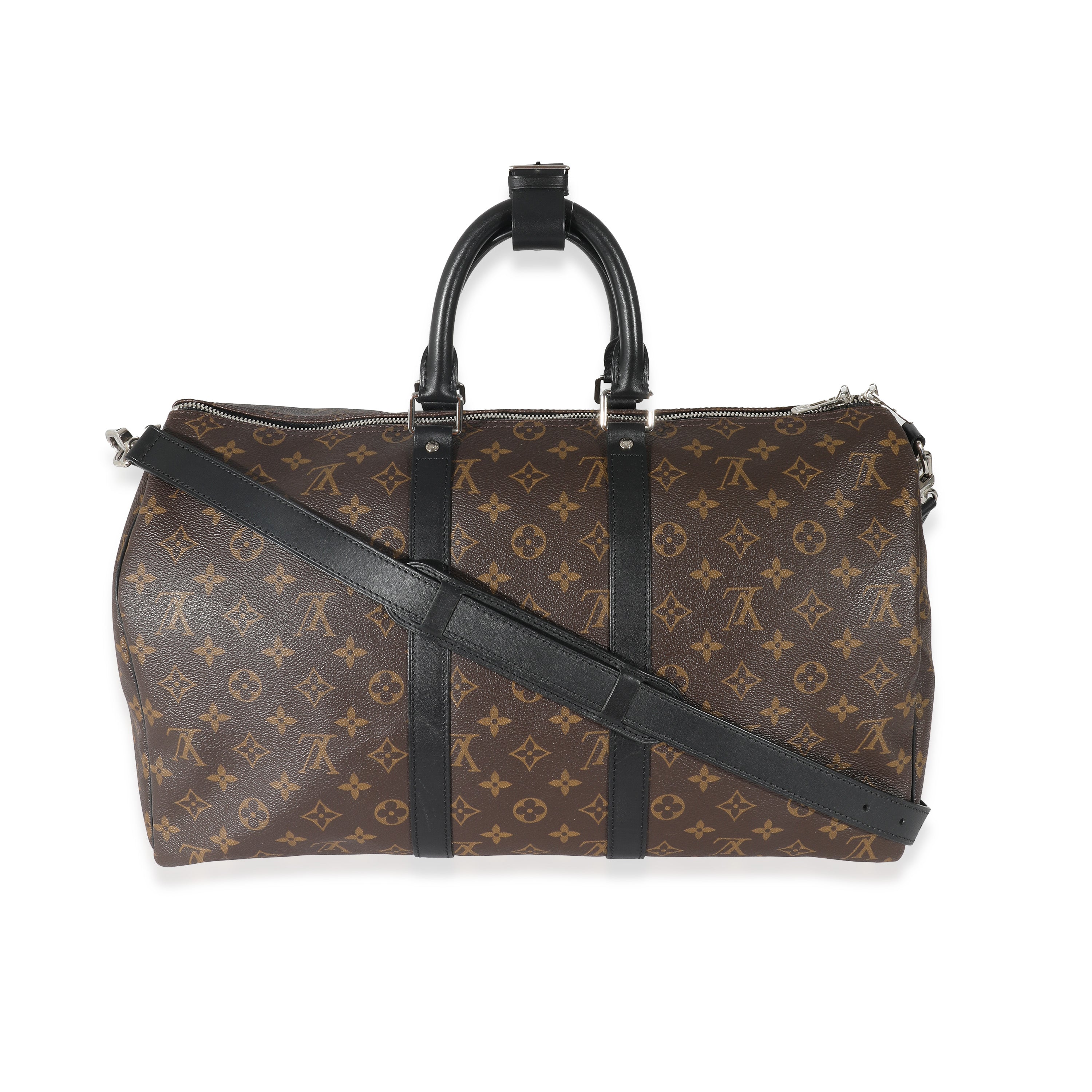 Louis Vuitton Monogram Macassar Keepall Bandoulière 45