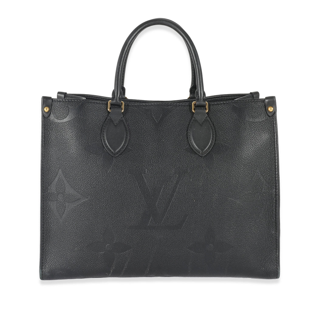 Louis Vuitton Black Monogram Empreinte Giant Onthego MM
