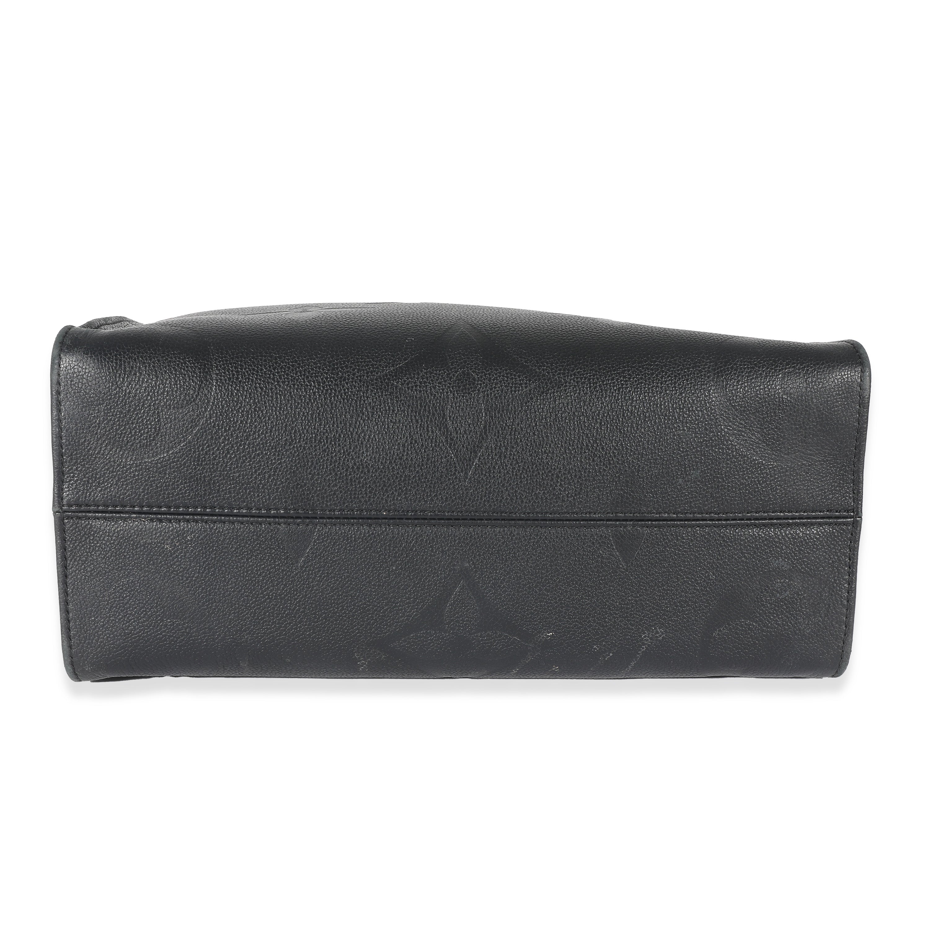 Louis Vuitton Black Monogram Empreinte Giant Onthego MM
