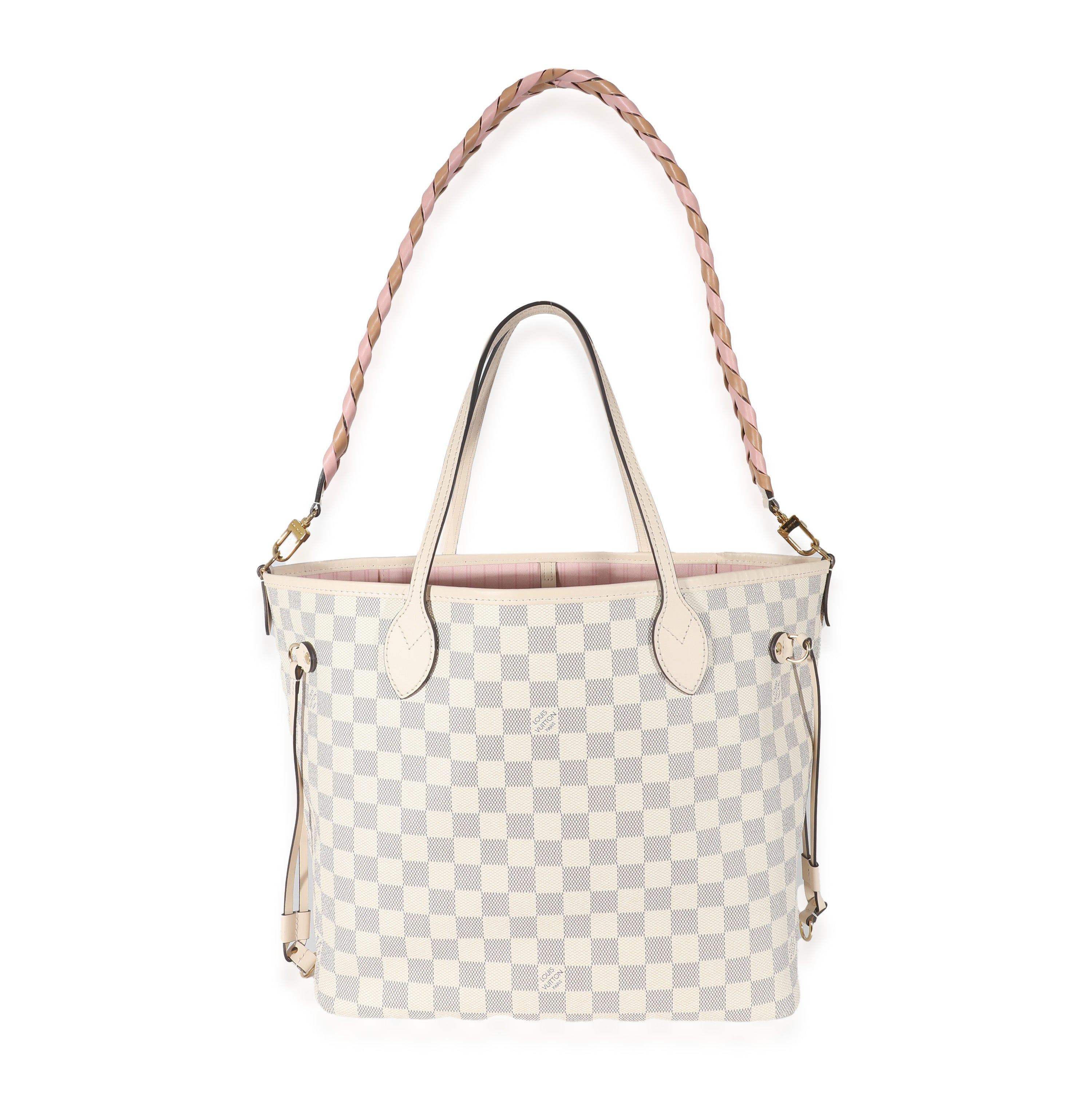 Louis Vuitton Louis Vuitton Damier Azur Canvas Braided Neverfull MM