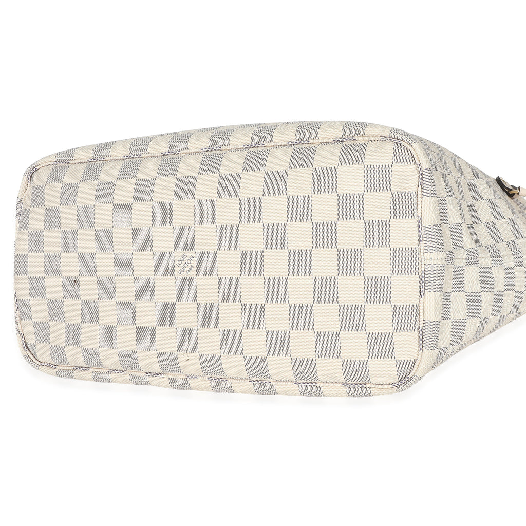 Louis Vuitton Louis Vuitton Damier Azur Canvas Braided Neverfull MM