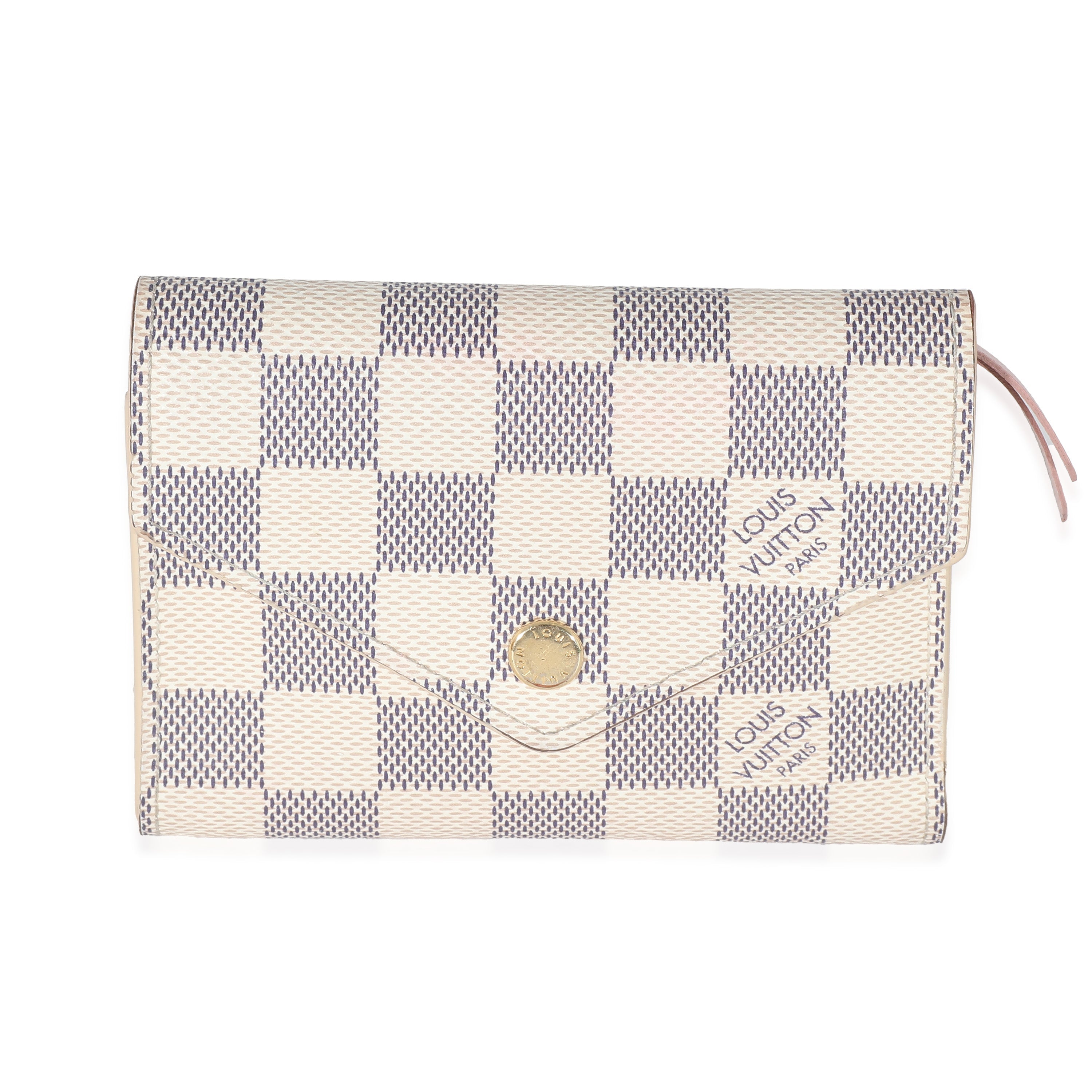 Louis Vuitton Louis Vuitton Damier Azur Canvas Victorine Wallet