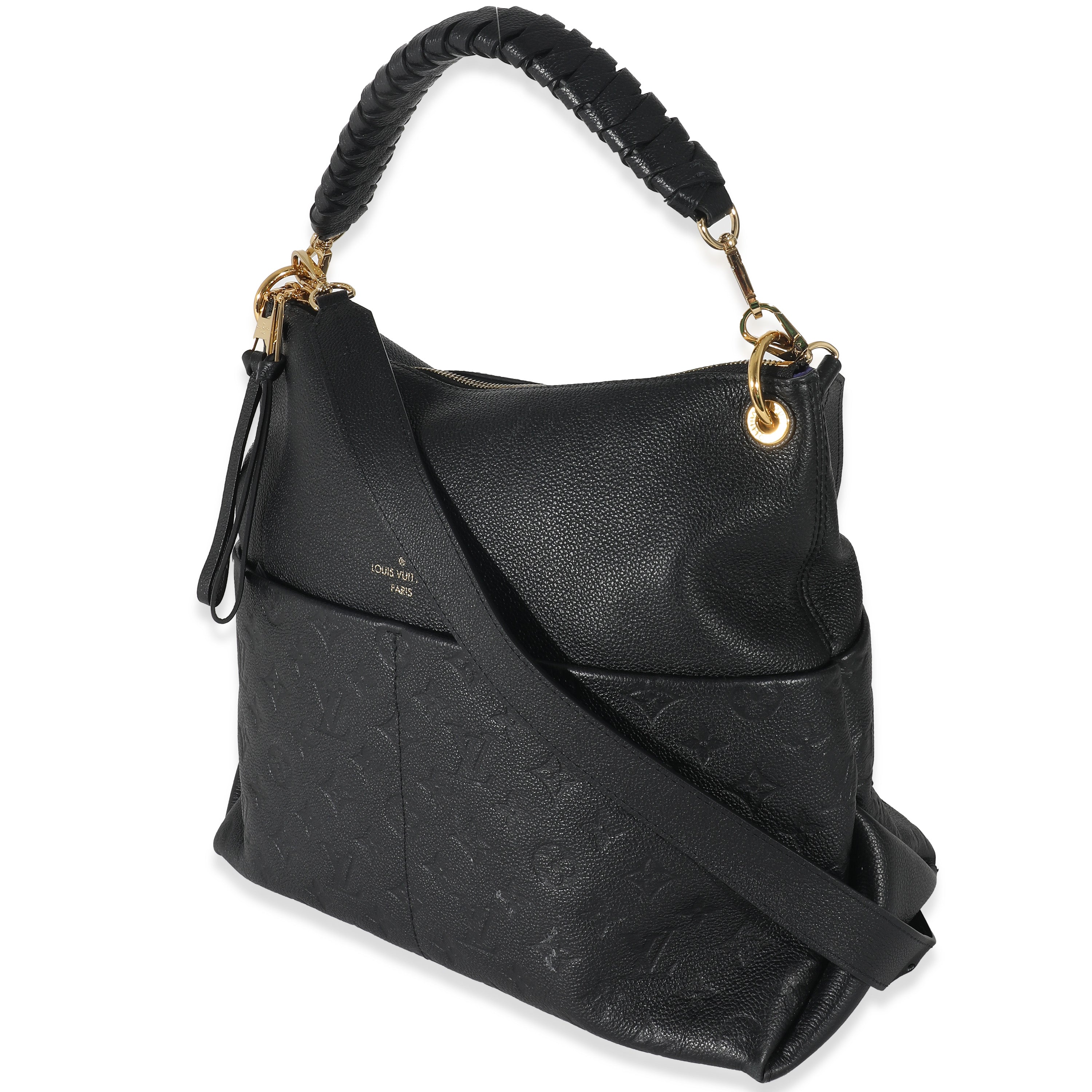 Louis Vuitton Louis Vuitton Black Monogram Empreinte Maida Hobo