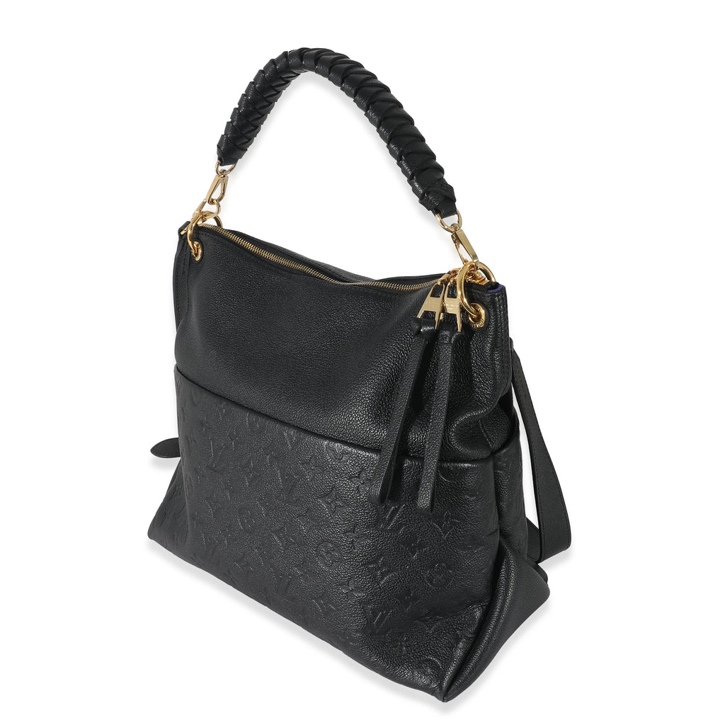 Louis Vuitton Louis Vuitton Black Monogram Empreinte Maida Hobo
