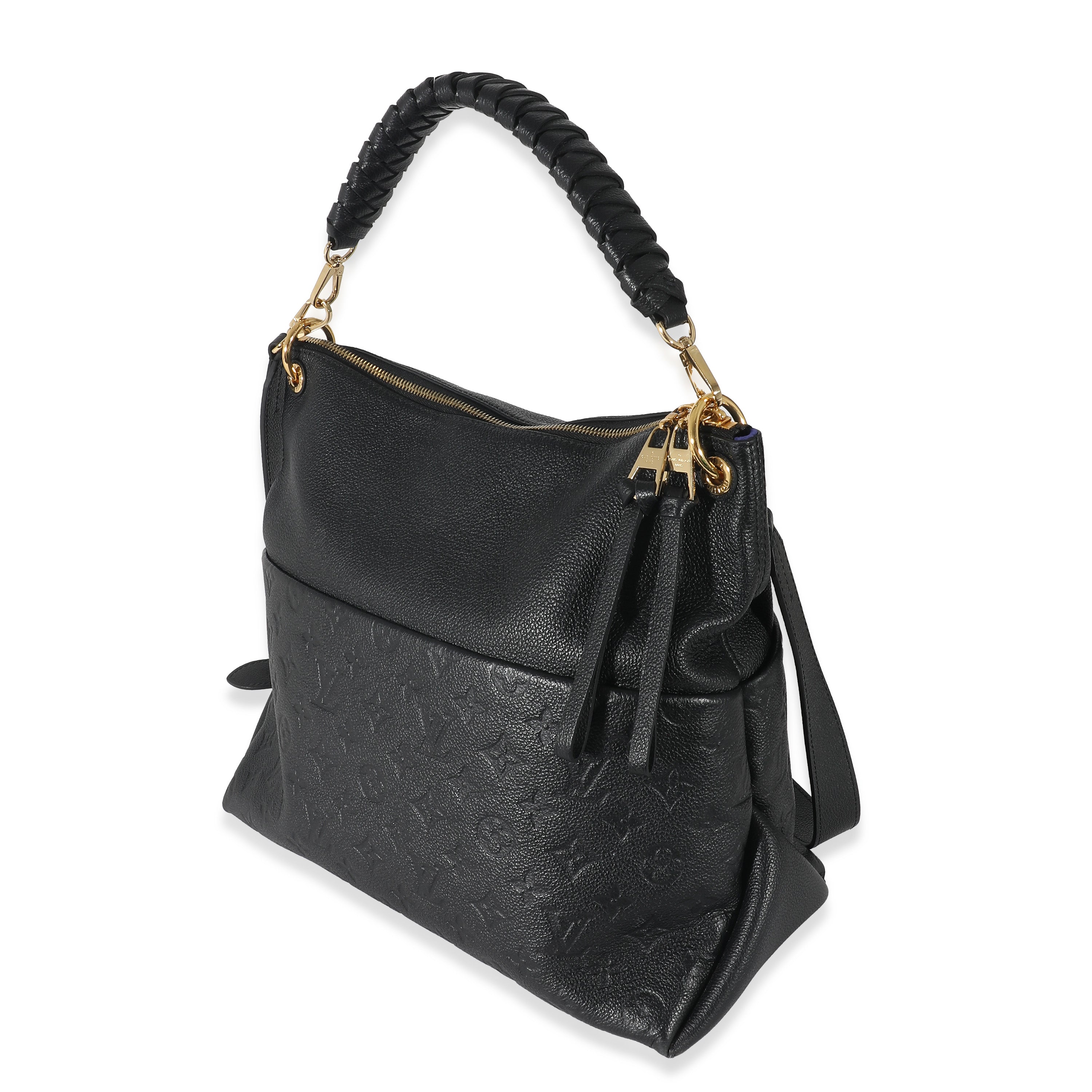 Louis Vuitton Louis Vuitton Black Monogram Empreinte Maida Hobo
