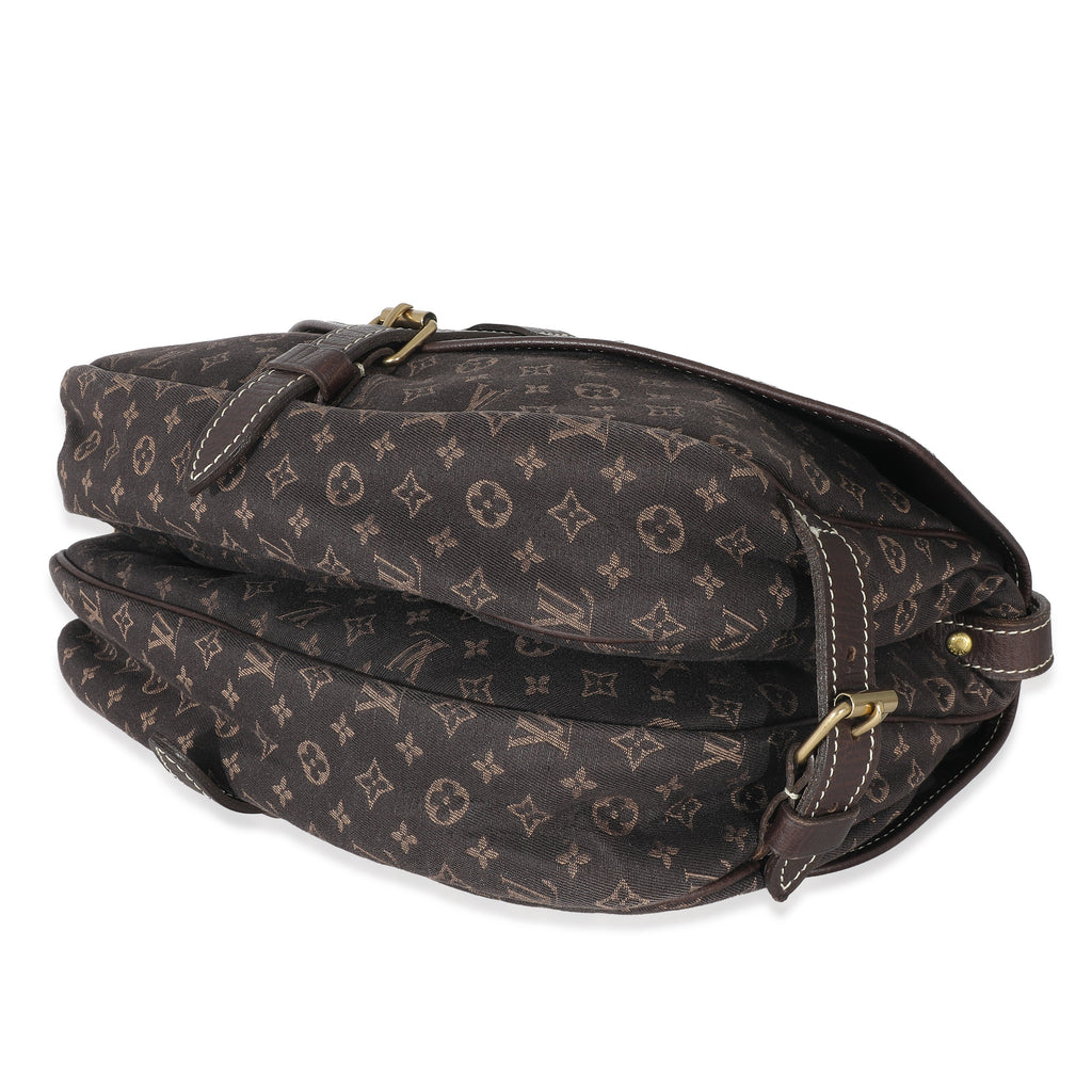 Louis Vuitton Louis Vuitton Ebene Monogram Canvas Mini Lin Saumur 26