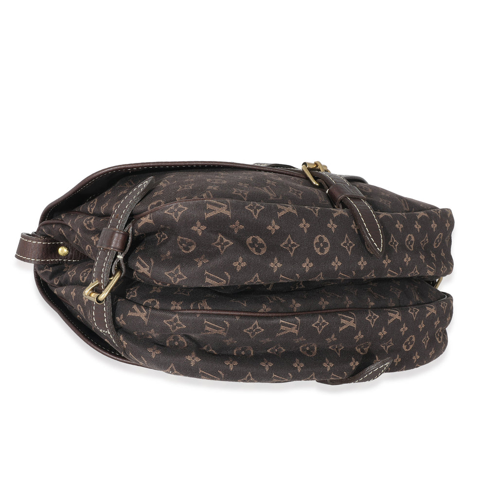 Louis Vuitton Louis Vuitton Ebene Monogram Canvas Mini Lin Saumur 26