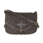 Louis Vuitton Louis Vuitton Ebene Monogram Canvas Mini Lin Saumur 26
