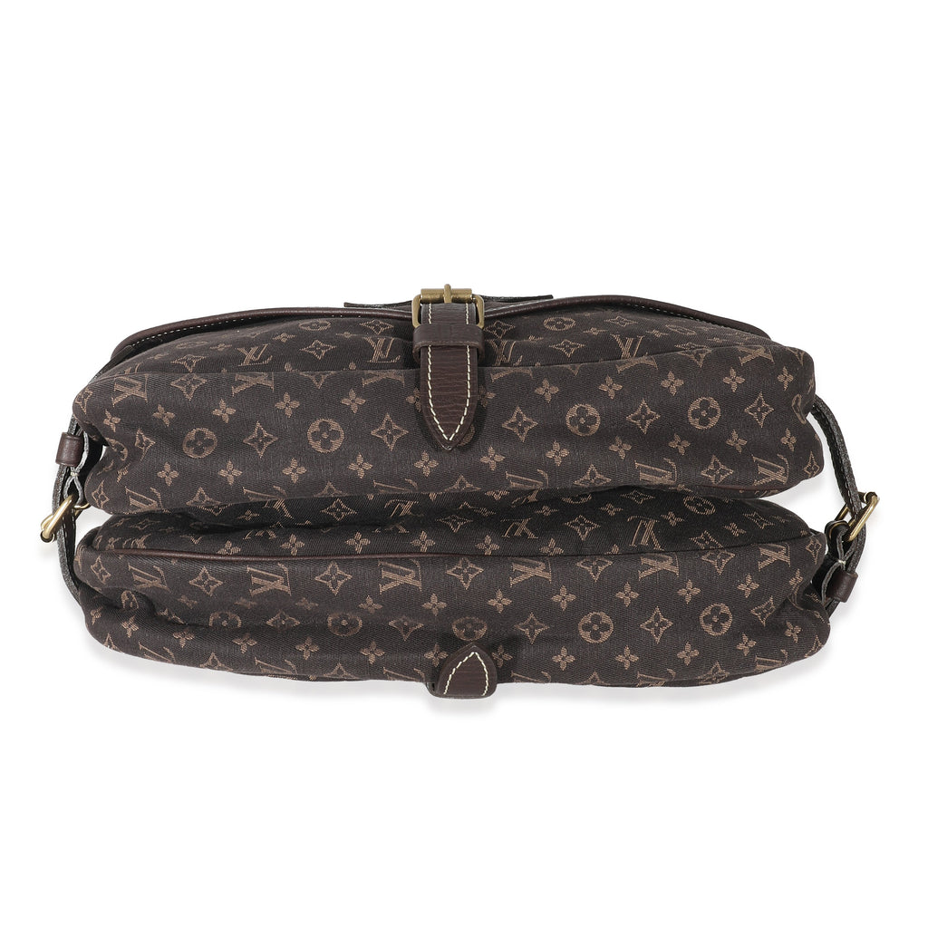 Louis Vuitton Louis Vuitton Ebene Monogram Canvas Mini Lin Saumur 26