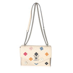 Louis Vuitton Louis Vuitton White Leather Mylockme Fleurs BB