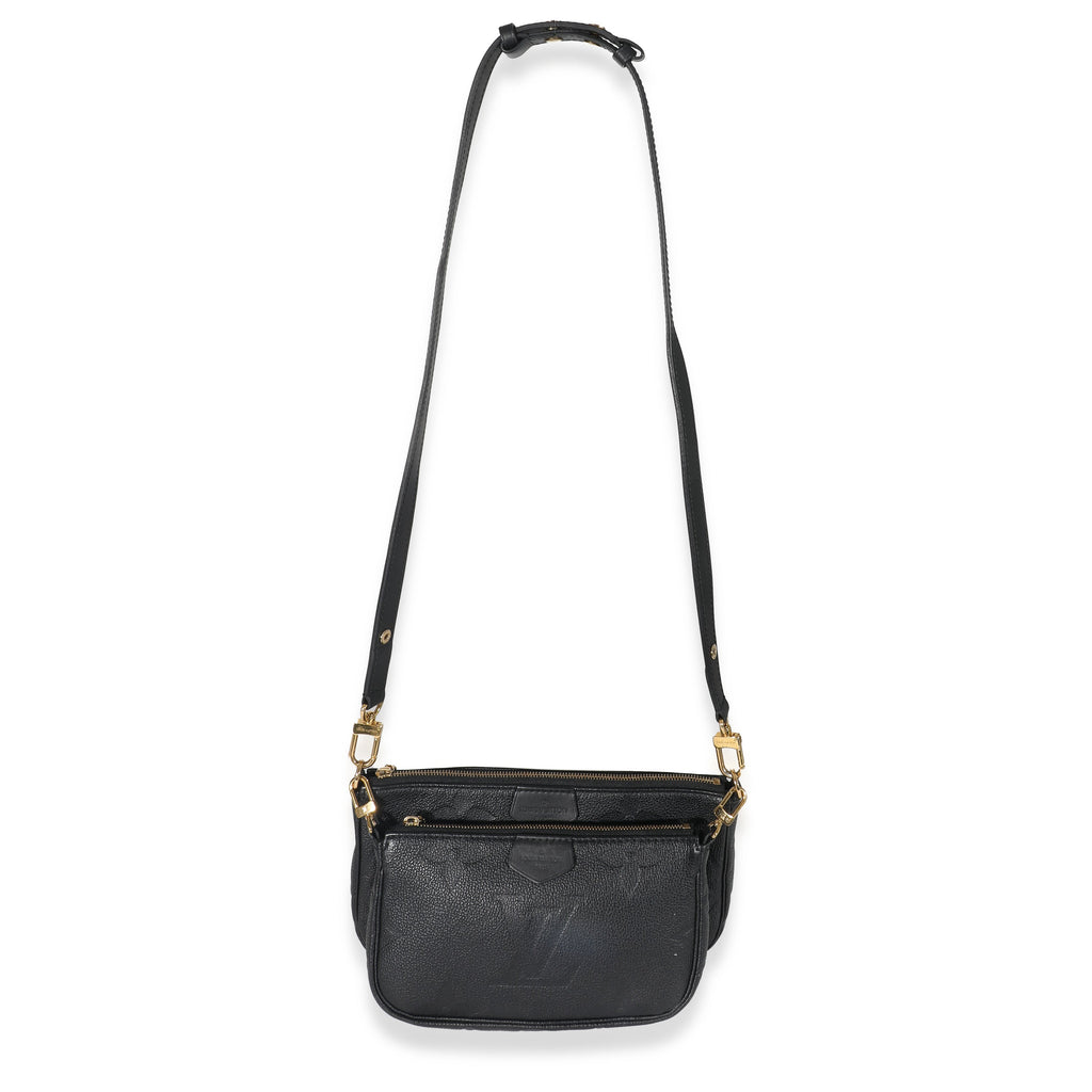 Louis Vuitton Louis Vuitton Black Monogram Empreinte Multi Pochette Accessoires