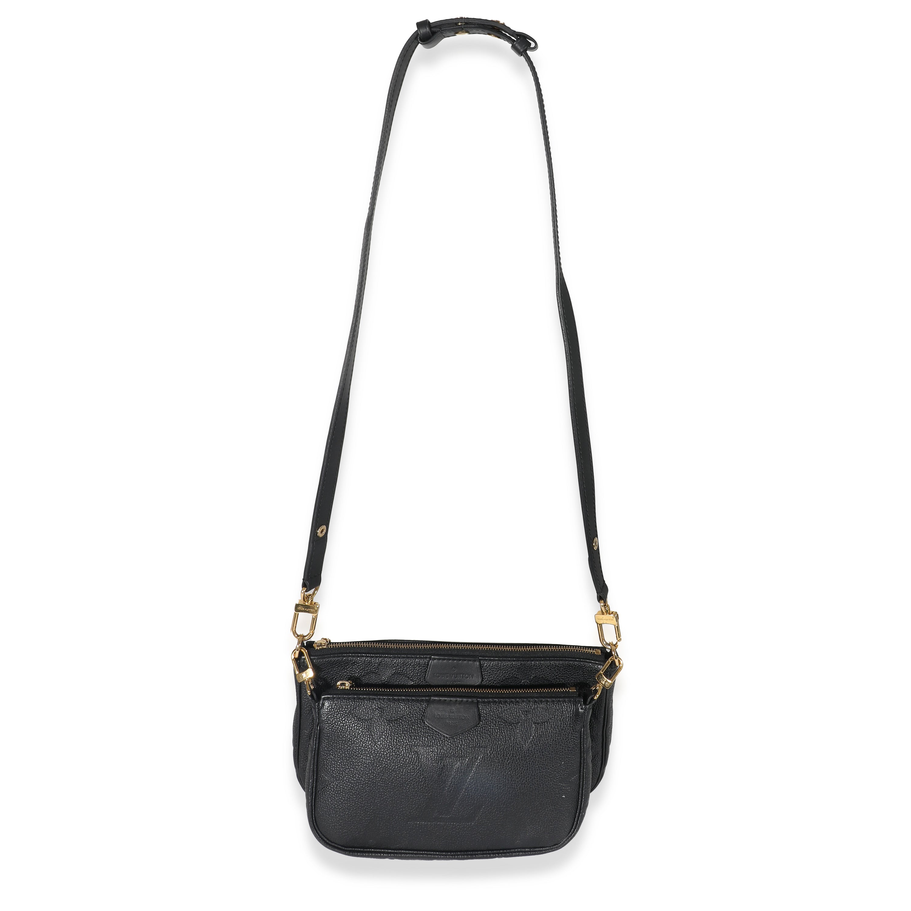 Louis Vuitton Louis Vuitton Black Monogram Empreinte Multi Pochette Accessoires