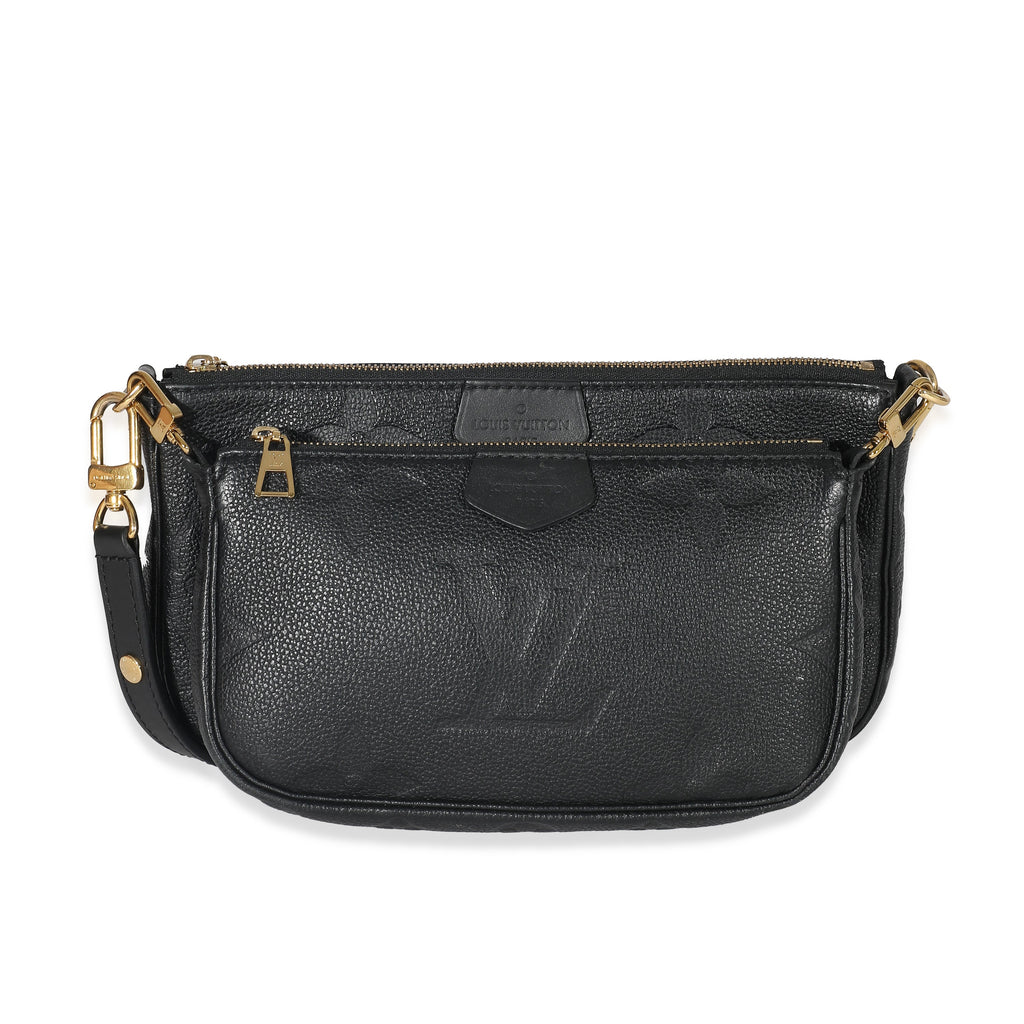 Louis Vuitton Louis Vuitton Black Monogram Empreinte Multi Pochette Accessoires